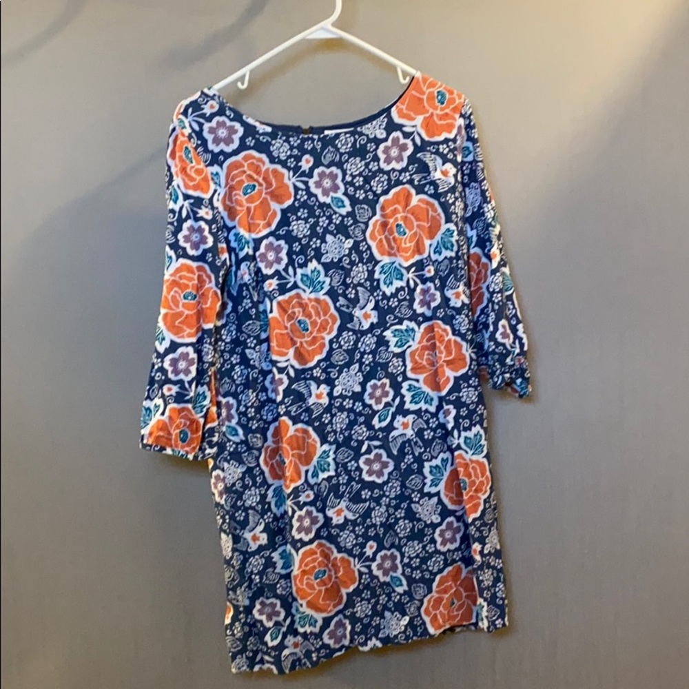 Floral 3/4 sleeve dress